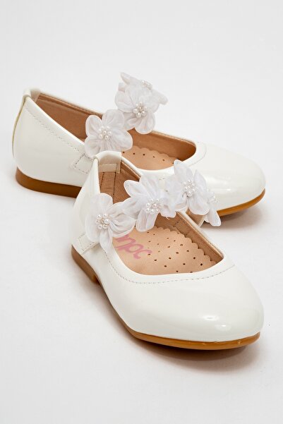 mnpc Kız Çocuk Beyaz Fashion Babet