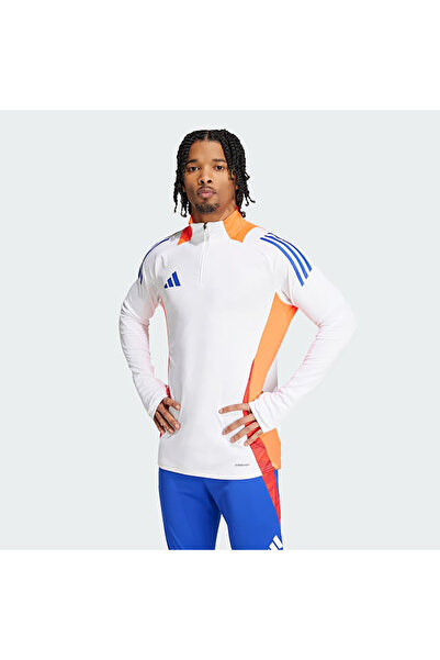adidas Tiro 24 Competition Erkek Beyaz Antrenman Sweatshirt (JF4197)