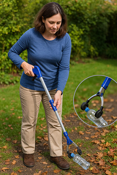 MissClean Garbage Collection Apparatus Clamp 80cm Folding Rod Waste Mask Leaf Garbage Collection