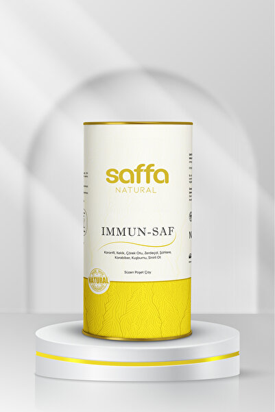 SAFFA NATURAL IMMUN-SAF BİTKİSEL ÇAY (Karanfil-Kekik-Çörek Otu-Zerdeçal-Kuşburnu) 60 Günlük