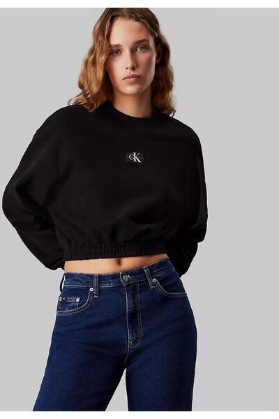 Calvin Klein WOVEN LABEL CREW NECK