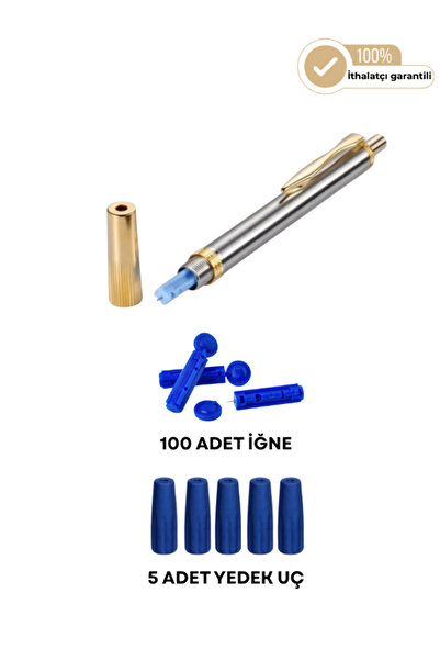 HVM Hacamat Kalemi, 100 Adet İğne ve 5 Adet Yedek Uç