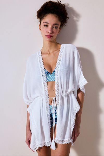 Penti Cute White Kimono