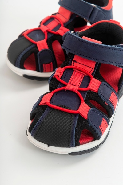 mnpc Унісекс дитячі сині шкіряні ортопедичні сандалі для активного відпочинку