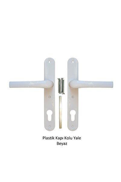 Adilon Pimapen Pvc Plastik Kapı Kolu Demirli Yale Beyaz