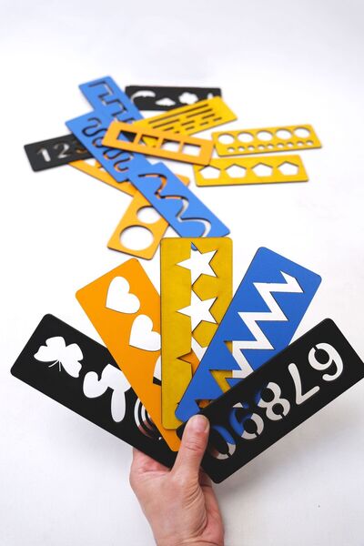 Eska 4 Renkli El Kası Geliştirme Ve Çizgi, Sayı Ve Şekil Çalışmaları Seti 16 ...