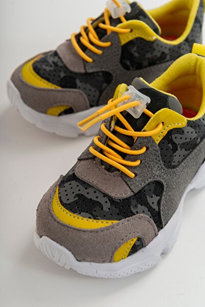 mnpc Erkek Çocuk Gri Ortopedik Destekli Spor Ayakkabı