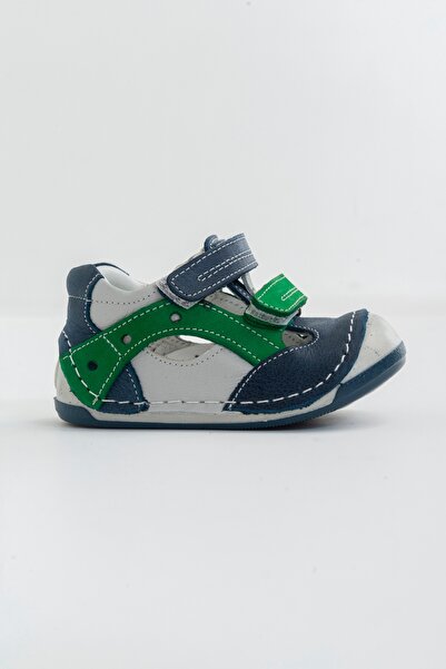 mnpc Boy's Denim Leather Orthopedic Supported First Step Shoes