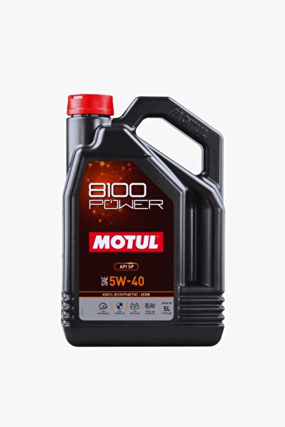 Motul 8100 Power 5W-40 5 Lt. Tam Sentetik Benzin Dizel Uyumlu Motor Yağı