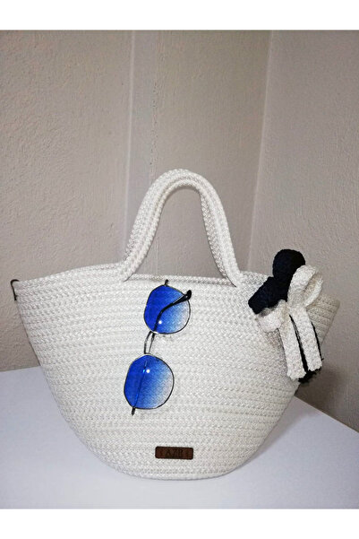 AZR HOME DESİGN Jute Rope Handbag Handbag Daily Bag