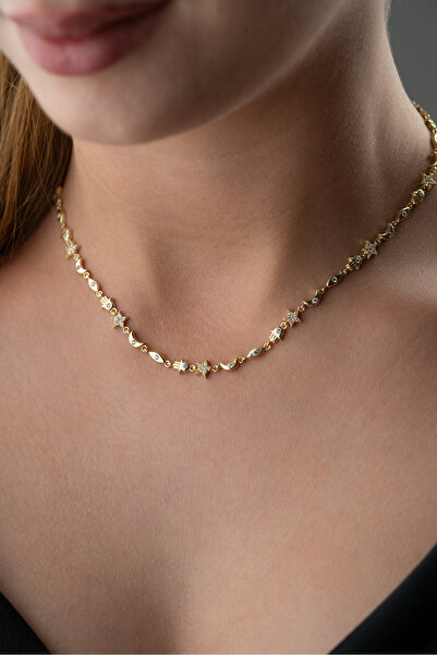 Silvano Jewelry 925 Ayar Gümüş Gold Bereket Kolye