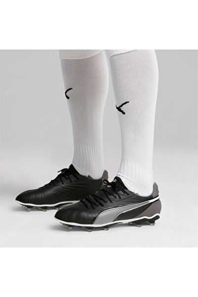 Puma 107863 King Match Fg/Ag Profesyonel Suni/Çim Zemin Erkek Krampon SİYAH