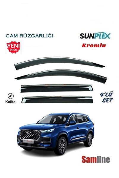 SUNPLEX Chery Tiggo 8 Pro Maxx (2024-2025) Kromlu Cam Rüzgarlığı Yeni Seri