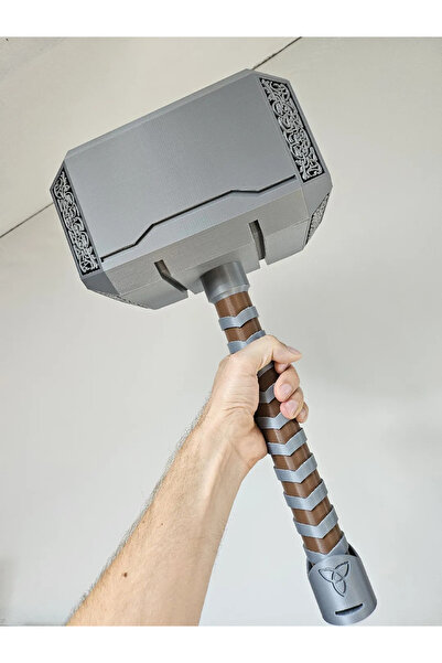 Srd3dMaker Mjolnir Thor Çekiç Metal Destekli Güçlendirilmiş Figür Avengers 500gr