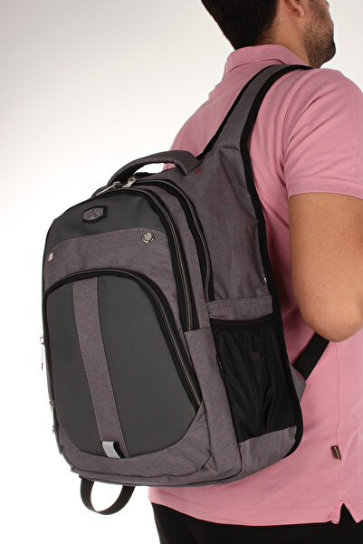 By Hakan Polo 8760 School Bag - Backpack Gray