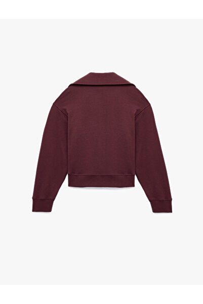 Koton Φούτερ με μακρυμάνικο γιακά πόλο με τρεις κλωστές κανονικής εφαρμογής