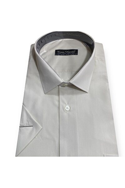 Sadık Collection Two Hands Чоловіча класична сорочка великого розміру з короткими рукавами та кишенями 1251