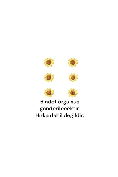 afralya home Örgü Figür Hırka Kazak Battaniye Süsleme 6 Set KAZAK DAHİL DEĞİL...