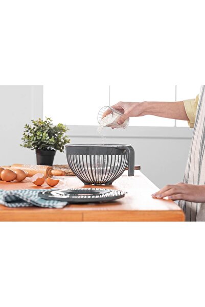 Stile Cucina 2-Piece Linea Lid Mixer Bowl 3 Liters Black