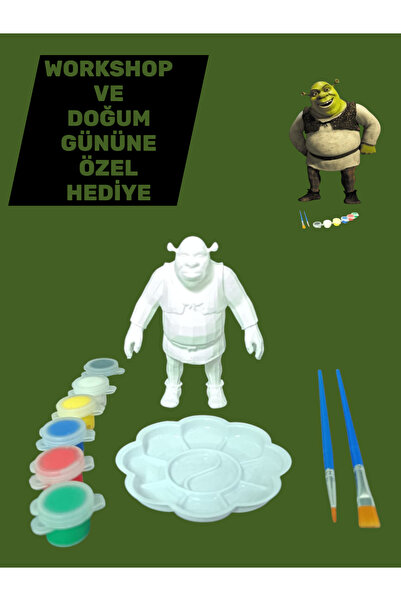 shop SHREK KARAKTERİ 3D BOYAMA SETİ (BEYAZ RENK)