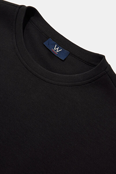 W Collection Dark Blue Crew Neck Long Sleeve Sweatshirt