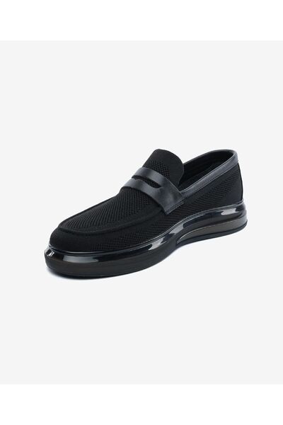 Greyder Erkek Siyah Hakiki Deri Loafer Ayakkabı 5Y1UA62598L