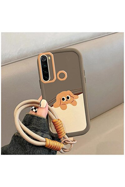 Pro Aksesuar Xiaomi Redmi Note 8 Uyumlu Kılıf El Bilekli Kedi ve Köpekli Sili...