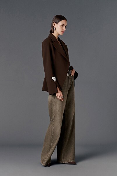 VATKALI V1991 Φαρδύ τζιν με φαρδιά πόδια