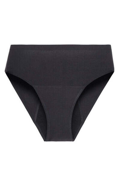 Bodi Fresh ملابس داخلية نسائية عالية الخصر مضلعة - تدفق كثيف - فائقة الامتصاص...