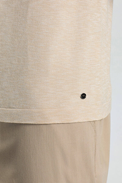 Hemington Crew Neck Pure Cotton Light Beige Knitwear T-Shirt