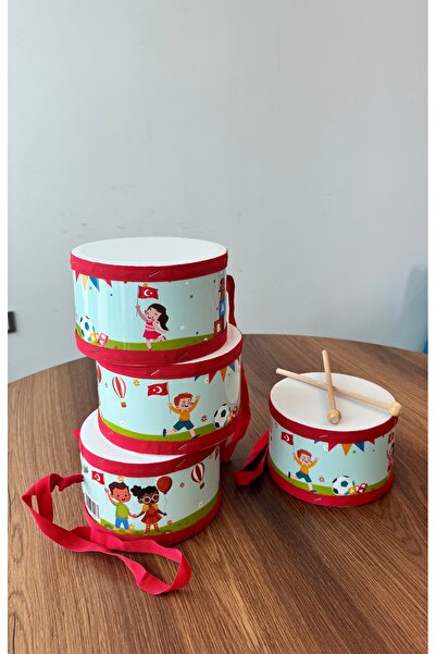 Two Two Askılı Eğitici Ritim Davulu – Çocuklar İçin Müzikli Oyuncak-türk bayraklı davul-etkinlik okul