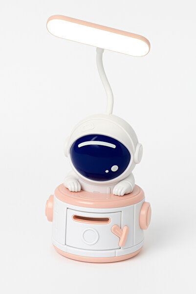 Two Two astronot görünümlü ışıklı kumbara-Açacak özellikli- masaüstü lambalı-...