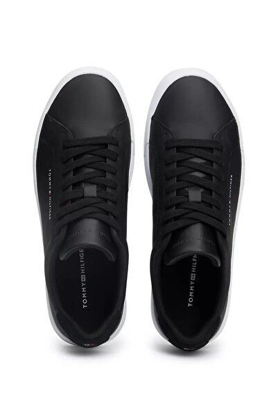 Tommy Hilfiger Men's Th Court Leather Sneaker