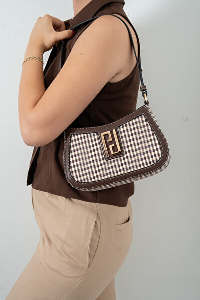 Silver Polo بني أصفر - حقيبة كروس نسائية باللون البني SP1132