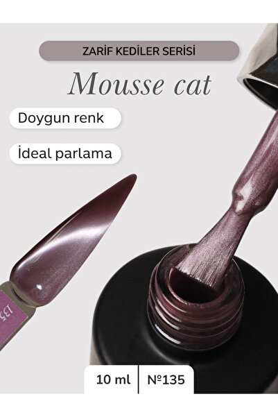 Nail Republic Kalıcı Jel Oje Profesyonel Manikür Jeli - Mousse Cat 135 Kedi G...