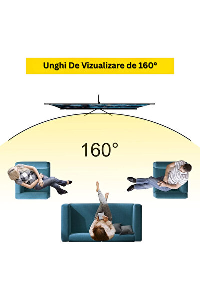 Velixo 80 inch Tripod Projection Screen, 4K Ultra HD, 16:9, Adjustable 200-250 cm,160° Angle,Aluminum Stand