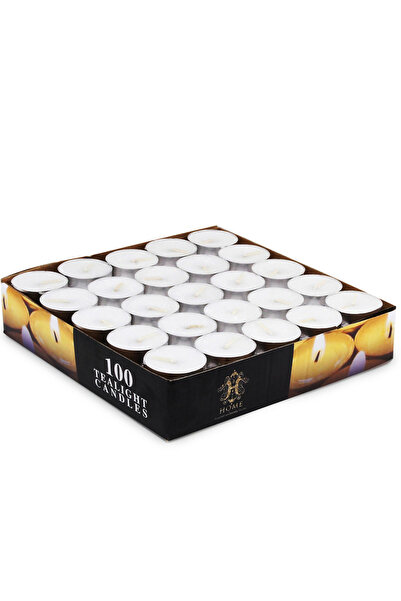 Cuisine Art By Styli مجموعة من 100 شمعة صغيرة، بيضاء - بدون رائحة