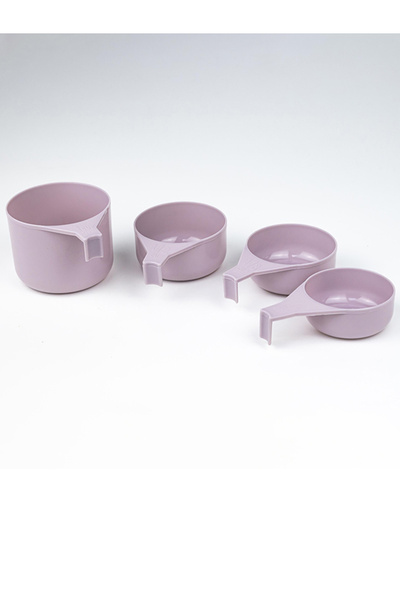 Cuisine Art By Styli 4-Pieces Self Stacking Measuring Cups, Assorted Color