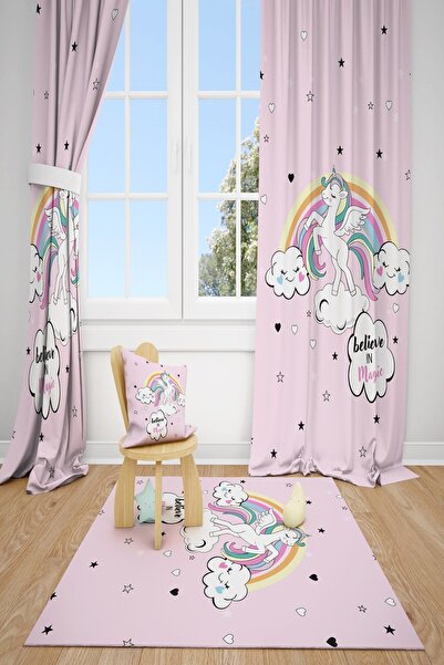 dekomingo غرفة الأطفال والرضع ذات الوحيد السحري، ستارة خلفية بجناحين