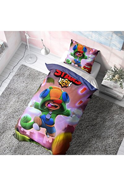 Viadela Leon Brawl Stars Children's Duvet Cover Set (Without Sheets)