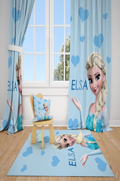 dekomingo ستارة خلفية لغرفة الأطفال والرضع منقوشة على شكل قلب فتاة باللون الأزرق بجناحين