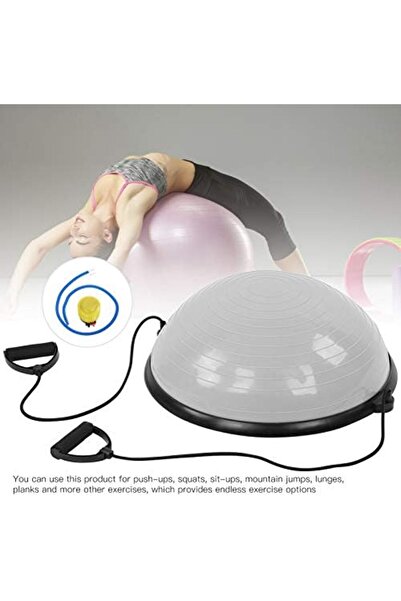 EGG Half Ball Balance Trainer, Yoga Training Ball with Straps Anti Slip Fitness Balance Half Ball, for C