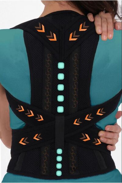 FİT WOMEN Medikal Dik Duruş Sırt-bel Korsesi Kadın-erkek Kamburluk Önleyici D...