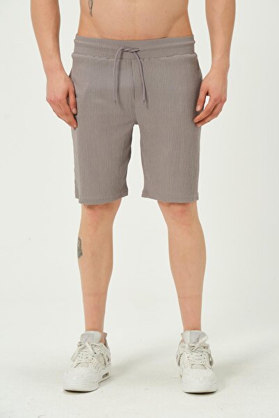 1434 Polo State Сірі шорти Regular Fit для чоловіків - тканина Crinkle