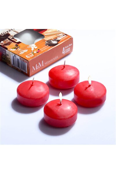 iniaHome Yüzen mum 4 lü 35 gr 4 saat yanar