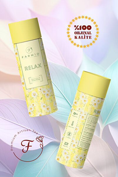 FARMİO RELAX TEA –Papatya Çayı – 40gr – Portakal Kabuğu ve Mayıs Papatyası