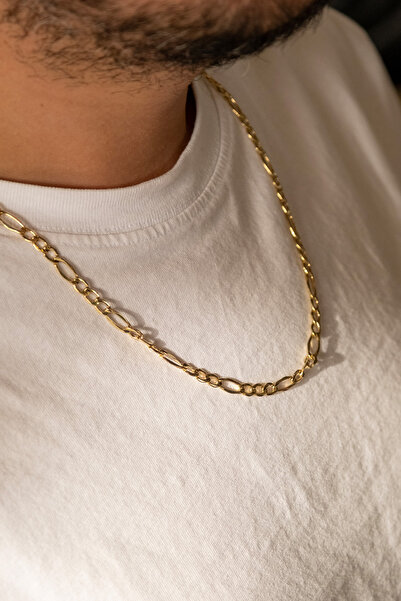 Safir Kuyumculuk Altın Erkek Figaro Zincir Kolye