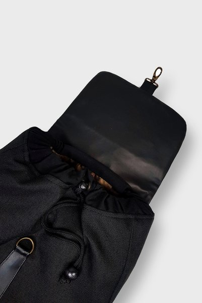 Ayşe Teyze'nin Çantaları Women's Black Drawstring Backpack Ksırt02