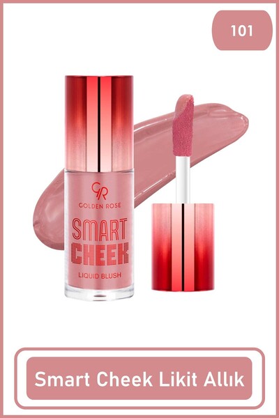 Golden Rose Smart Cheek Liquid Blusher 101- Nude Pembe  Likit Allık 6 ml