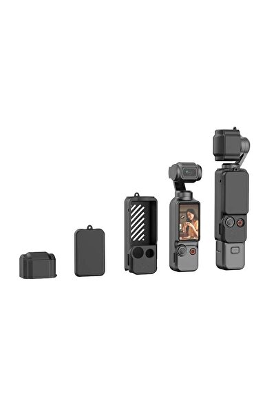 Mettzchrom Dji Osmo Pocket 3 uyumlu Silikon kılıf Koruma Kılıfı soft case 3 p...